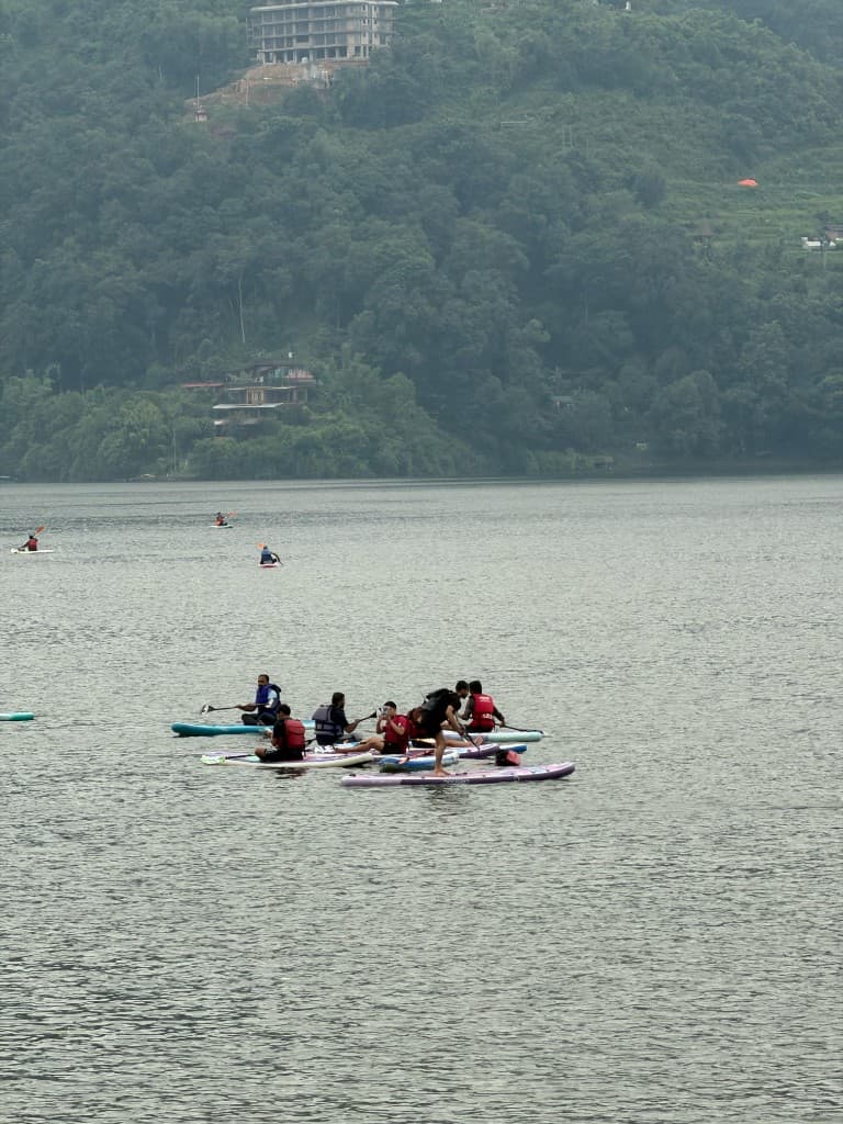 Stand-Up Paddleboarding on Phewa Lake
