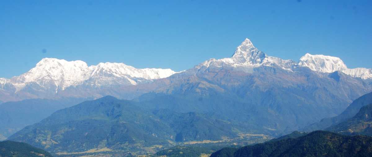 Machhapuchhre Fishtail peak seen from Pokhara